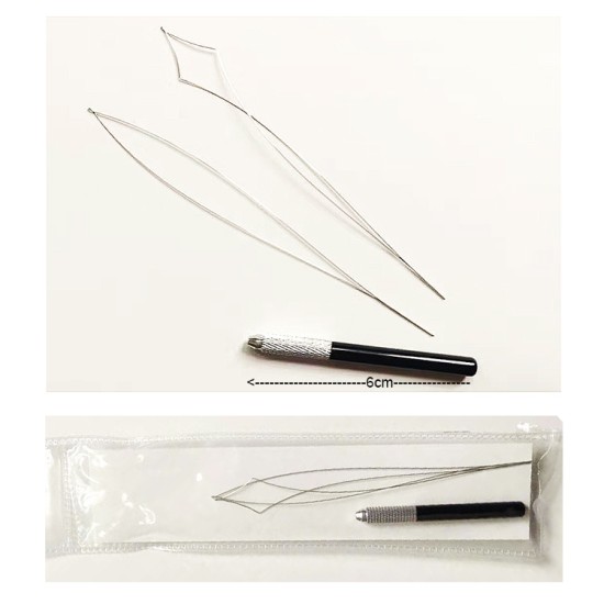 Metal Hair Extensions Loop Threader Wires Pulling Hooks Micro Ring/Nano/Micro Link Aluminum Premium Kit