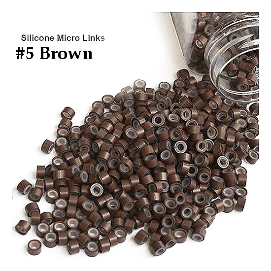 1000 pcs (size 50.28.30) Aluminum MICRO BEADS/LINKS with silicone 1000 pcs (size 50.28.30) Aluminum MICRO BEADS/LINKS with silicone
