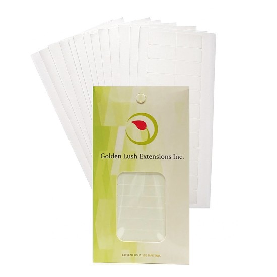 Extreme Hold Hair Extension Tape 120 Tabs Double Sided Adhesive Pack (10 Sheets) 