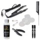 Fusion Kits Hair Iron Loof Stainless Steel Pliers, Heat Shield Protectors + Tail Comb/Bonds Remover