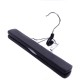 Portable Hair Extensions Storage Bag Transparent Zip Up Closure Protection case with Wooden Clip In Hanger