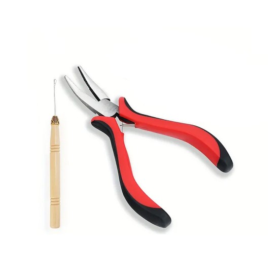 Curve Nose Hair Extension Kit Pliers Pulling Hook
