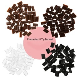 50 PCS/Bag REAL Italian Premium Keratin Glue Fusion Nail U Tip Re-bonds