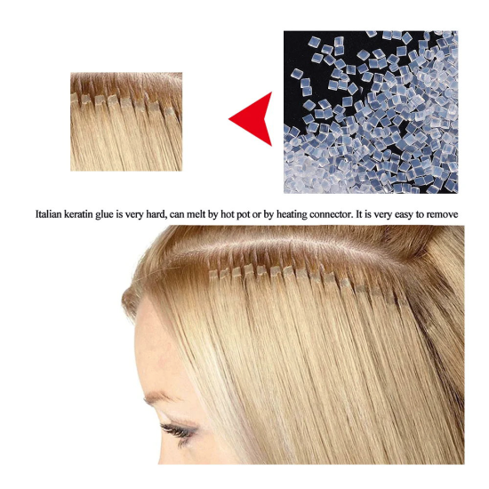 Premium Real Italian Hot Fusion Keratin Pellets 50g/Jar