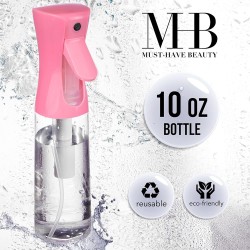 MHB (Must-Have Beauty) 1pc Continuous Spray Bottle - Premium Quality 10oz Empty Spray Bottle Continuous