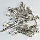24PCS Double Prong & Duck Bill Metal Clips 5cm Hairdressing Section Metal Alligator Hair Clips