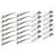 24PCS Double Prong & Duck Bill Metal Clips 5cm Hairdressing Section Metal Alligator Hair Clips 24PCS Double Prong & Duck Bill Metal Clips 5cm Hairdressing Section Metal Alligator Hair Clips