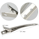 24PCS Double Prong & Duck Bill Metal Clips 5cm Hairdressing Section Metal Alligator Hair Clips