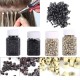 1000 pcs (size 50.28.30) Aluminum MICRO BEADS/LINKS with silicone