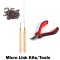 MICRO LINK KITS Color Red Rubber Pliers Handle Stainless Steel 