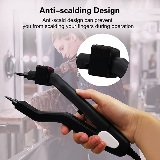 Hair Iron Connector Wand Temperature Adjustable Full Complete Kits Tools For Pre-bonded