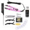 Fusion Full Kits Hair Pink Iron Loof Connector Set with All Accessories Black Clips