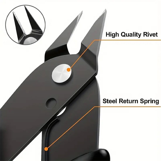 Hair Extension Keratin Bonding Cutter Pliers High-Quality Rivet, Durable Stainless Steel, with Comfort Grip Handle (ONE PC)