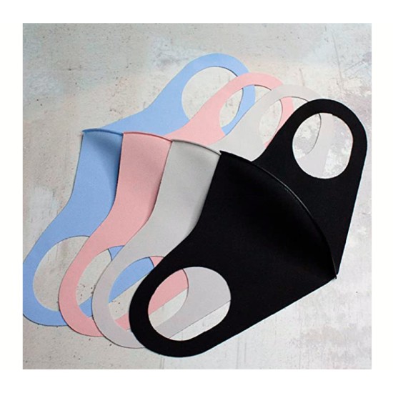 Fashion Mask Ice Silk Solid Breathable Reusable Sports Anti-dust Stretchable One Size Fashion Mask Ice Silk Solid Breathable Reusable Sports Anti-dust Stretchable One Size