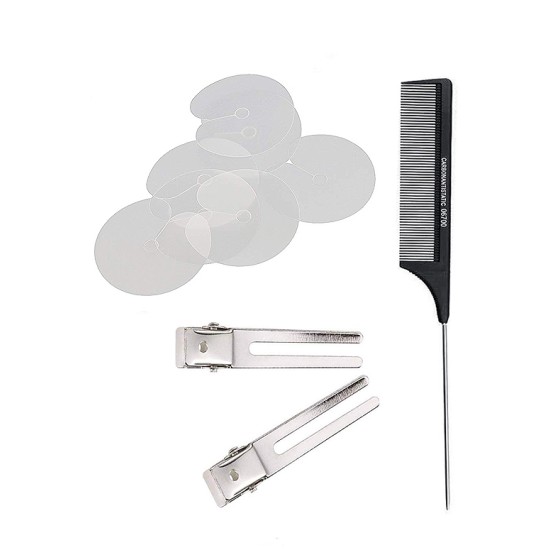 Tail Comb Heat Shield Head Protector + Metal Pin Clips 2 pcs Tail Comb Heat Shield Head Protector + Metal Pin Clips 2 pcs