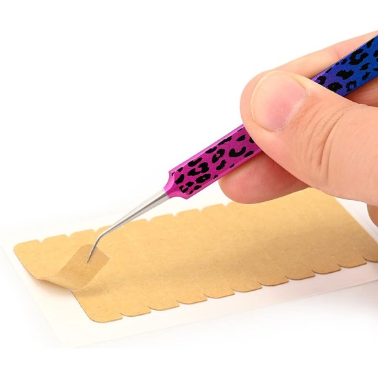 Tape Remover Kit with Board, Tape Scraper Tool with Blade, Hair Separating & Selecting Tool, Tweezers, Adhesive Sponge Pad