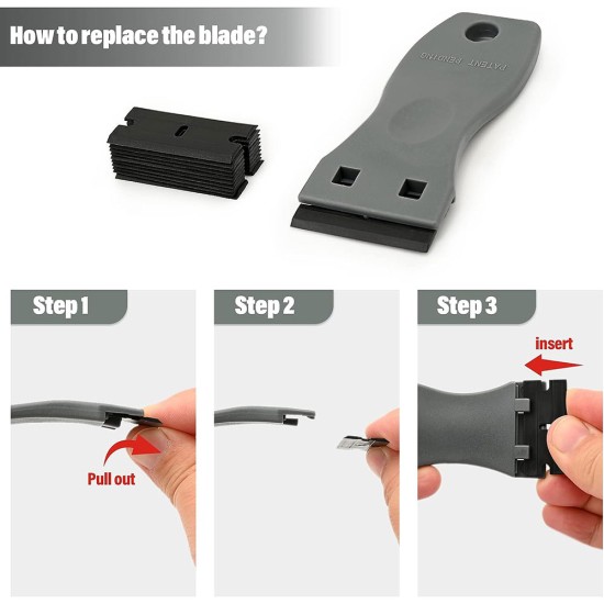 Tape Remover Kit with Board, Tape Scraper Tool with Blade, Hair Separating & Selecting Tool, Tweezers, Adhesive Sponge Pad