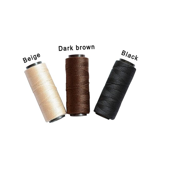 Weaving Thread Premium Quality 131 Yard Hair Weaving Thread (Beige, Brown, Black)