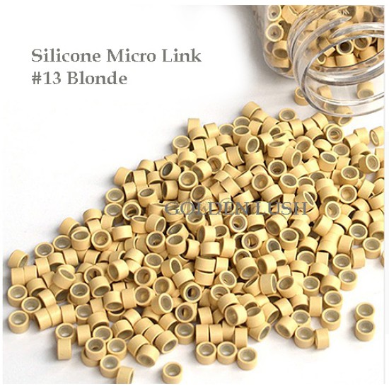 1000 pcs (size 50.28.30) Aluminum MICRO BEADS/LINKS with silicone 1000 pcs (size 50.28.30) Aluminum MICRO BEADS/LINKS with silicone