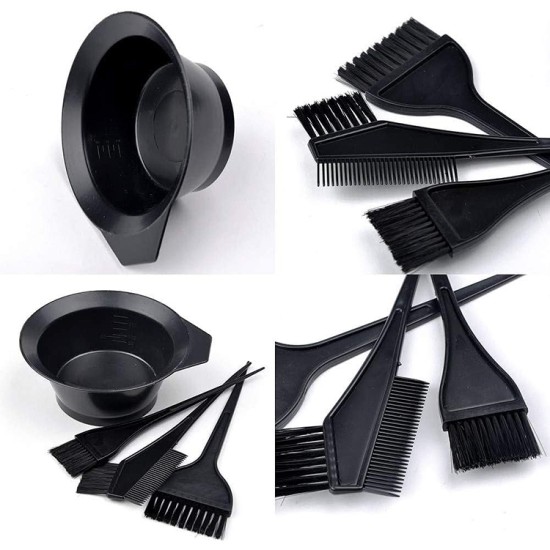 Hair Dye Color Brush Bowl Set Mixing Bowl Kit , 4 Piece Set Hair Dye Color Brush Bowl Set Mixing Bowl Kit , 4 Piece Set
