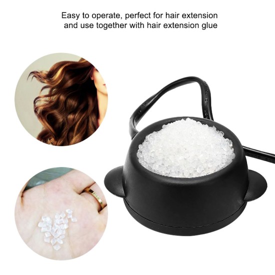 Mini Hot Glue Pot Keratin Fusion Melt Pot Hair Hairpiece Extension Professional Mini Hot Glue Pot Keratin Fusion Melt Pot Hair Hairpiece Extension Professional