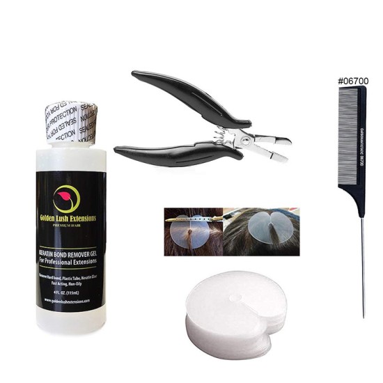 Fusion Kits Remover Super Act With Pliers For Keratin Bonds Tail Comb Heat Shield Protectors Breaker Tools Set
