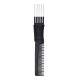 Professional Styling Combs, Black Carbon Lift Teasing Combs with Metal Prong