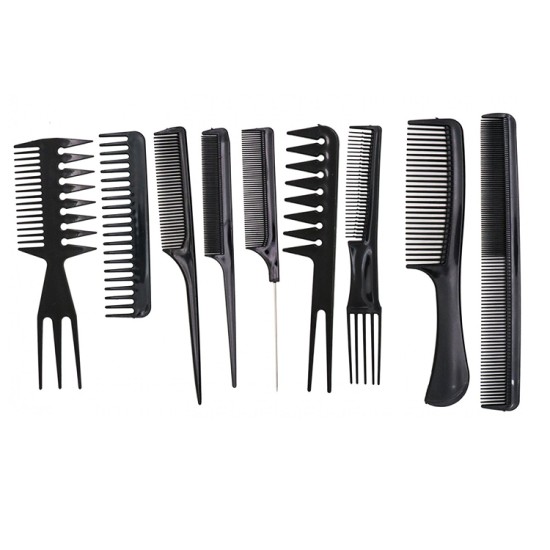 10 Pcs/ Set Styling Tool Multi function Pro Barbers Comb Sets 10 Pcs/ Set Styling Tool Multi function Pro Barbers Comb Sets