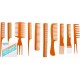 10 Pcs/ Set Styling Tool Multi function Pro Barbers Comb Sets 