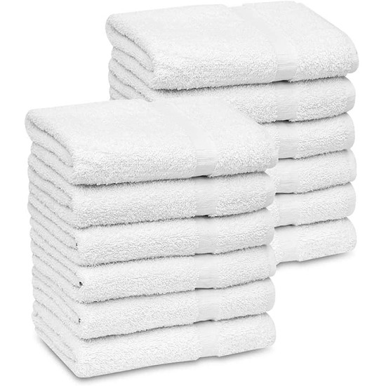 Towel New White Economy 15 X 25 Salon Cleaning (Per Piece)