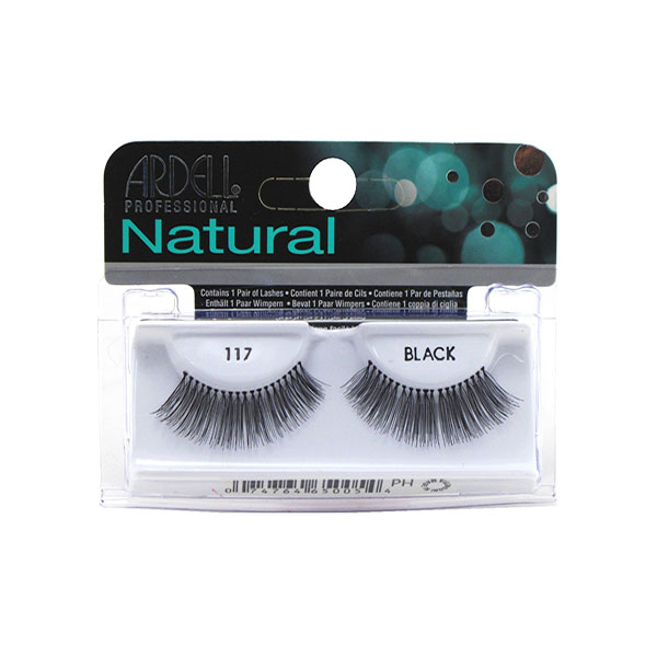 Ardell Falsche Wimpern 'Natural N Grad 117' – 1er Pack, Unsichtbare Trägerband, Handgeknüpft