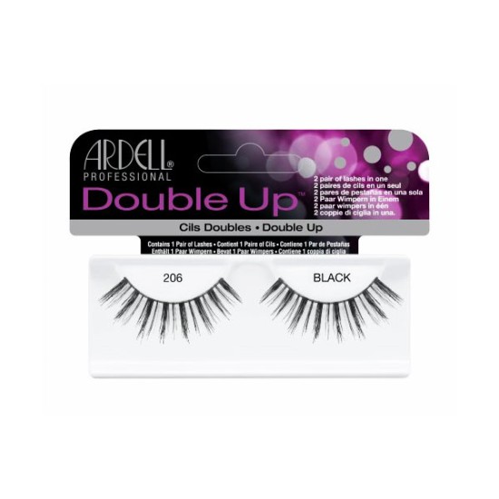 Ardell Double Up #206 False Eyelashes, Black Ardell Double Up #206 False Eyelashes, Black