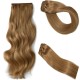 #12 LIGHT GOLDEN BROWN Bugatti Clip-in Hair Extensions 120g 18"/22"