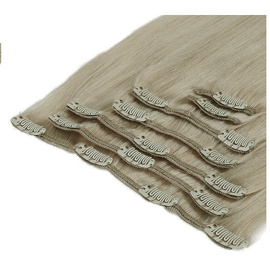 #18 ASH BLONDE Bugatti Clip-in Hair 120g Lengths 18" & 22" #18 ASH BLONDE Bugatti Clip-in Hair 120g Lengths 18" & 22"
