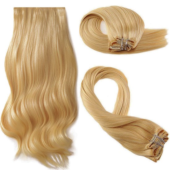 #16 LIGHT HONEY BLONDE Bugatti Clip-in Hair 120g Length 18" & 22" #16 LIGHT HONEY BLONDE Bugatti Clip-in Hair 120g Length 18" & 22"