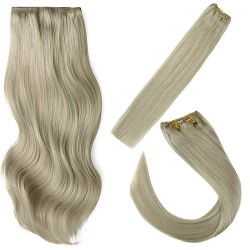 #18 ASH BLONDE Bugatti Clip-in Hair Extensions 120g