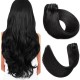 #1 JET BLACK Bugatti Clip-in Hair Extensions 120g 18''/22''