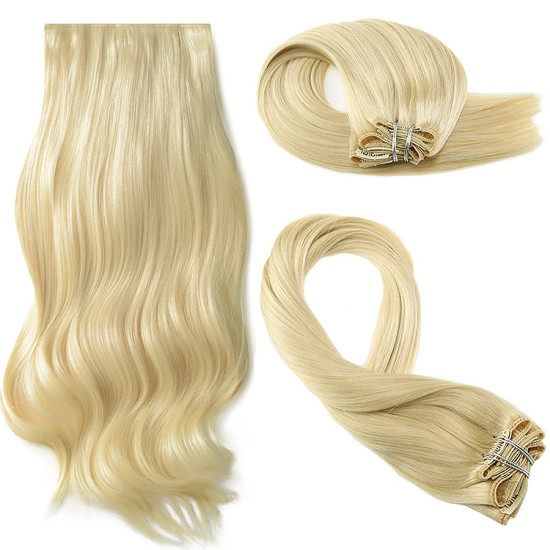 #24 SUNLIGHT BLONDE Bugatti Clip-in Hair Extensions 120g 18"/22"