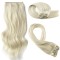 #60 PLATINUM BLONDE Bugatti Clip-in Hair Extensions 120g 