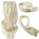 #60 PLATINUM BLONDE Bugatti Clip-in Hair 120g Lengths 18"& 22" #60 PLATINUM BLONDE Bugatti Clip-in Hair 120g Lengths 18"& 22"