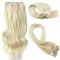 #613 PEARL BLONDE Bugatti Clip-in Hair Extensions 120g 