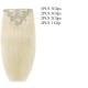 #613 PEARL BLONDE Bugatti Clip-in Hair Extensions 120g 