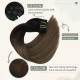Clip In Hair Ombre #1B NATURAL BLACK /#12 LIGHT GOLDEN BROWN 120 GRAMS/ 20"