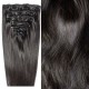 #1B NATURAL BLACK Bugatti Clip-in Hair Extensions 120g 18"/22" #1B NATURAL BLACK Bugatti Clip-in Hair Extensions 120g 18"/22"