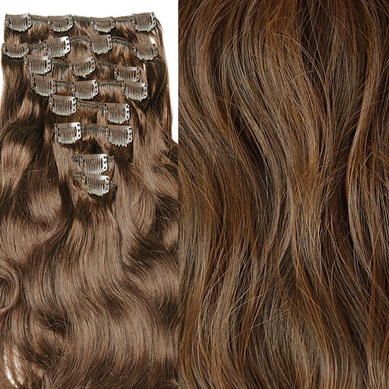 #4 CHOCOLATE BROWN Bugatti Clip-in Hair 120g Lengths 18"& 22" #4 CHOCOLATE BROWN Bugatti Clip-in Hair 120g Lengths 18"& 22"