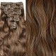 #4 CHOCOLATE BROWN Bugatti Clip-in Hair Extensions 120g 18"/22"