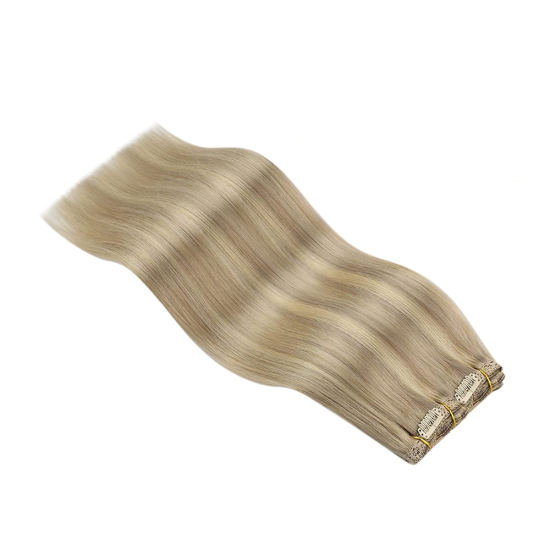 #18/60 CLIP-IN HAIR (HIGHLIGHTS/STREAK) LENGTH 20" PREMIUM QUALITY 120 GRAMS #18/60 CLIP-IN HAIR (HIGHLIGHTS/STREAK) LENGTH 20" PREMIUM QUALITY 120 GRAMS