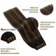 #2/6 DARKEST BROWN/CHESTNUT BROWN  Clip-in highlight Hair Extensions 120g 20"