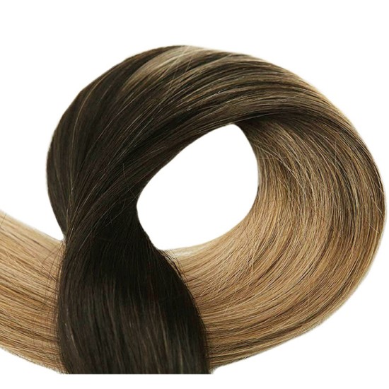Ombre #2 DARKEST BROWN / #12 LIGHT MEDIUM GOLDEN BROWN Hair Length 20"/50 Grams (Fusion U-tip) Ombre #2 DARKEST BROWN / #12 LIGHT MEDIUM GOLDEN BROWN Hair Length 20"/50 Grams (Fusion U-tip)