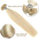Fusion Pre-bonded U-tip Hair Extensions #613 PEARL BLONDE 50 grams/Qty Length 20"/22''/24'' Fusion Pre-bonded U-tip Hair Extensions #613 PEARL BLONDE 50 grams/Qty Length 20"/22''/24''